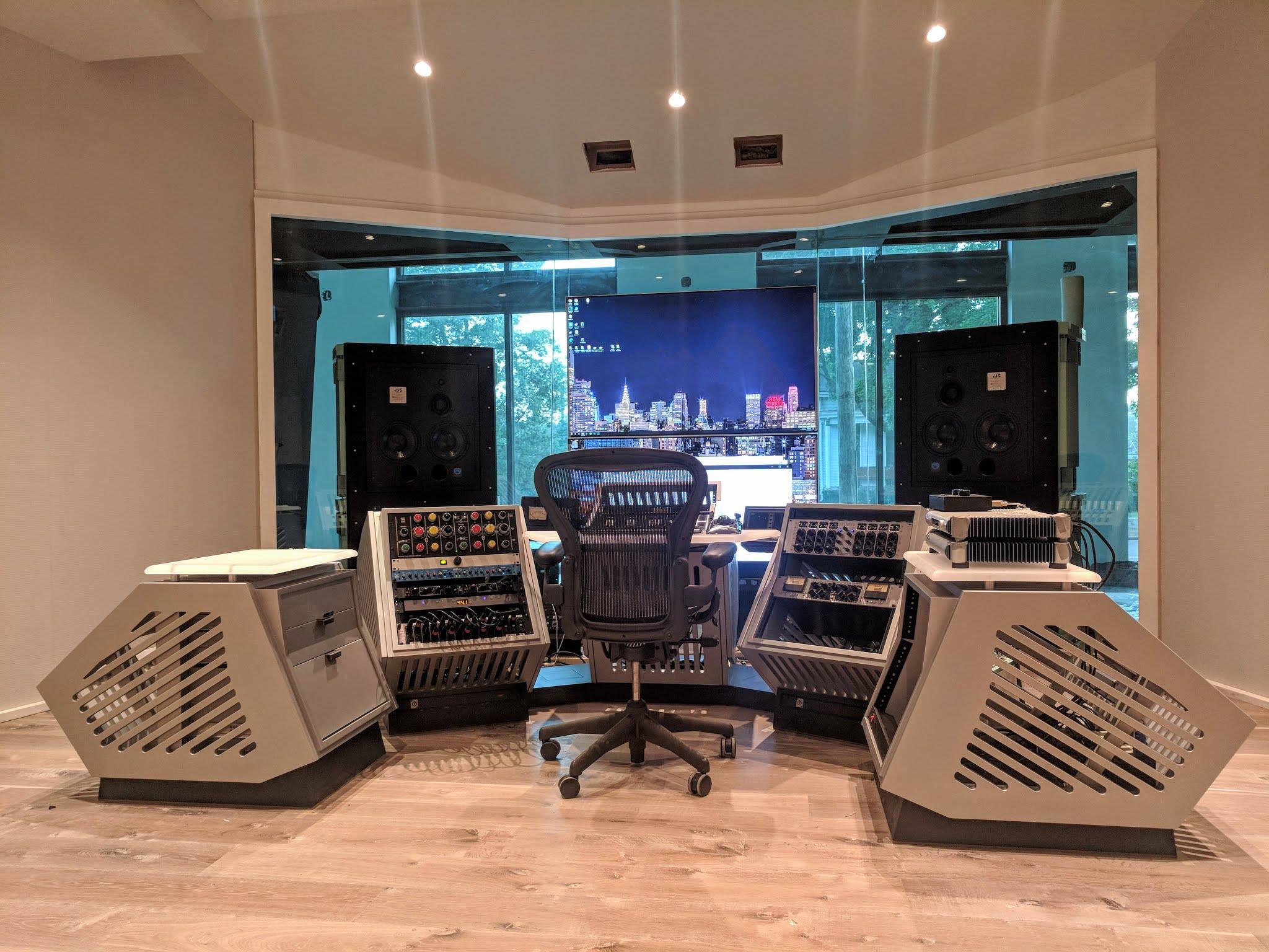 Ted Jensen’s mastering room at Sterling Sound in Nashville, photographed in 2018